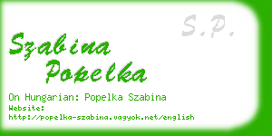 szabina popelka business card